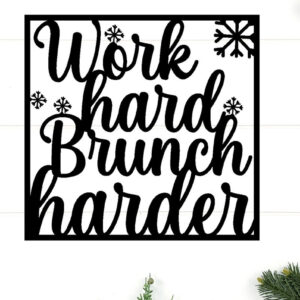 Intra απο ξύλο plywood 3mm-4mm πάχος – ΔΟΥΛΕΨΤΕ ΣΚΛΗΡΗ BRUNCH HARDER METAL WALL ART Δίασταση  40x30 cm INTRAFABR-83890651