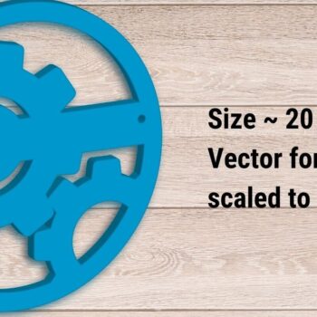 Intra απο ξύλο plywood 3mm-4mm πάχος – Πινακίδα καλωσορίσματος συνεργείου, πινακίδα επισκευής πόρτας Δίασταση 20x20 cm INTRAFABR-94603769 - Image 2