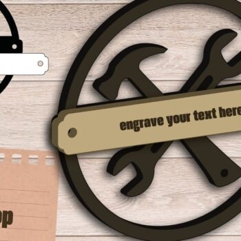 Intra απο ξύλο plywood 3mm-4mm πάχος – Πινακίδα καλωσορίσματος συνεργείου, πινακίδα επισκευής πόρτας Δίασταση  20x20 cm INTRAFABR-93995779 - Image 1