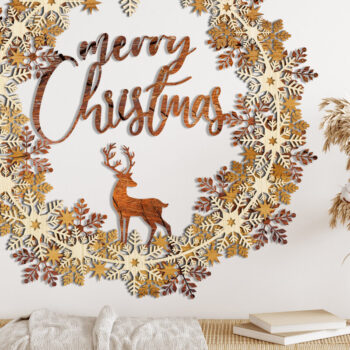 Intra απο ξύλο plywood 3mm-4mm πάχος – CREATH CHRISTMAS Πολυστρωματικά κομμένα αρχεία Δίασταση  20x20 cm INTRAFABR-13811406 - Image 1