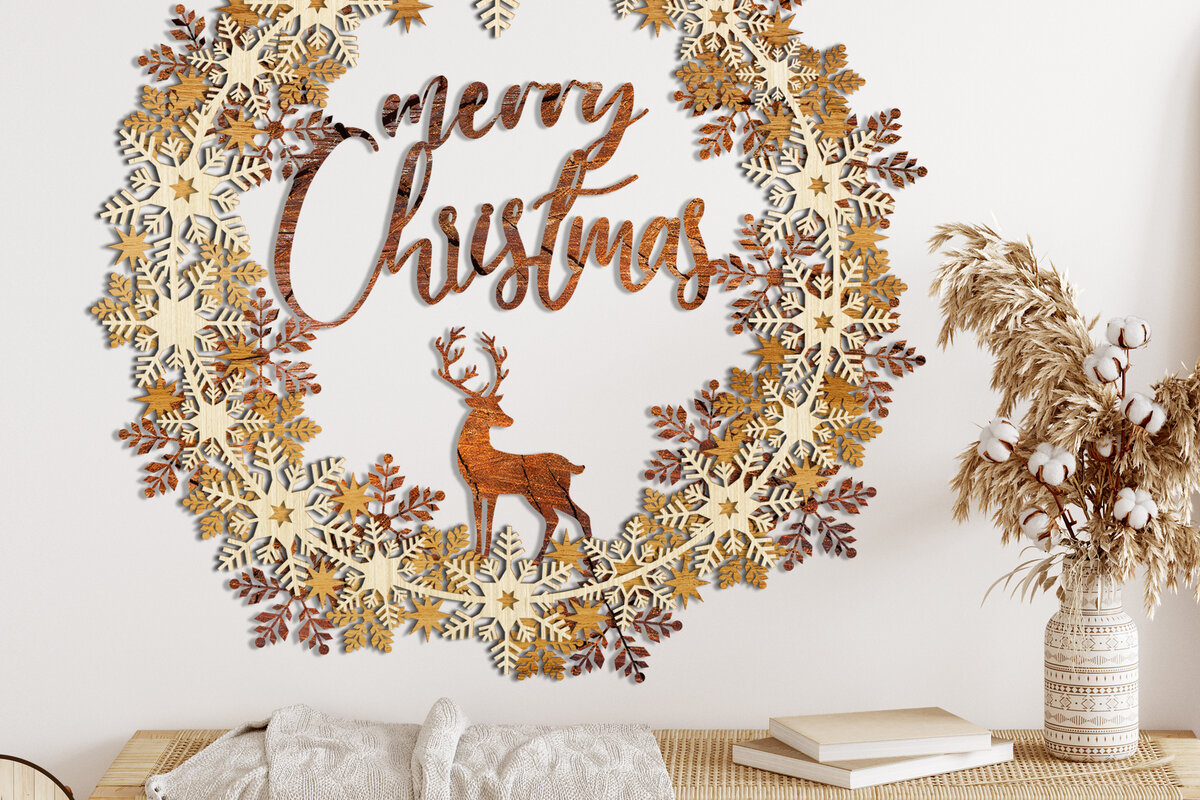 Intra απο ξύλο plywood 3mm-4mm πάχος – CREATH CHRISTMAS Πολυστρωματικά κομμένα αρχεία Δίασταση  20x20 cm INTRAFABR-13811406