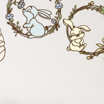 Intra απο ξύλο plywood 3mm-4mm πάχος – ΣΤΕΦΑΝΙ ΠΑΣΧΑΛΙΝΟ ΔΕΜΑ Δίασταση  20x20 cm INTRAFABR-59551795 - Image 4