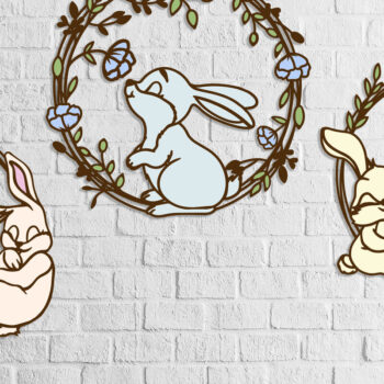 Intra απο ξύλο plywood 3mm-4mm πάχος – ΣΤΕΦΑΝΙ ΠΑΣΧΑΛΙΝΟ ΔΕΜΑ Δίασταση  20x20 cm INTRAFABR-59551795 - Image 5