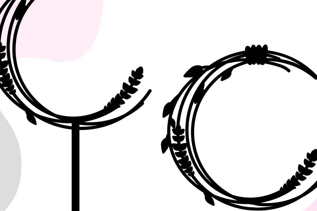 Intra απο ξύλο plywood 3mm-4mm πάχος – Κορνίζα στεφάνι, Leaf Frame, Png Δίασταση  45x45 cm INTRAFABR-30649841