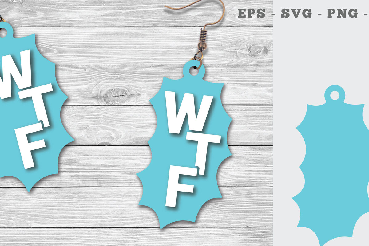 Intra απο ξύλο plywood 3mm-4mm πάχος – Σκουλαρίκια κοπής με λέιζερ WTF Δίασταση  5x5 cm INTRAFABR-112013884