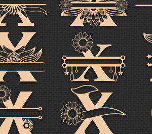 Intra απο ξύλο plywood 3mm-4mm πάχος – Χ γράμμα αλφάβητο Μονόγραμμα Χαρτί κοπή Δίασταση  20x20 cm INTRAFABR-56032831