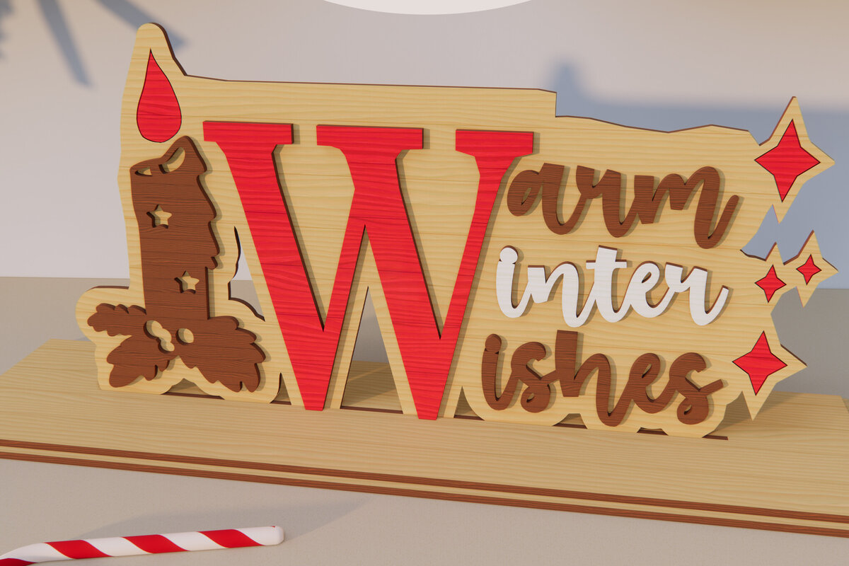 Intra απο ξύλο plywood 3mm-4mm πάχος – Χριστουγεννιάτικη διακόσμηση. Τρισδιάστατη χριστουγεννιάτικη βάση κοπής με λέιζερ Δίασταση  20x20 cm INTRAFABR-79847161