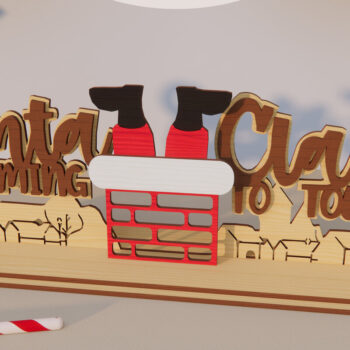 Intra απο ξύλο plywood 3mm-4mm πάχος – Χριστουγεννιάτικη διακόσμηση. Τρισδιάστατη χριστουγεννιάτικη βάση κοπής με λέιζερ Δίασταση  20x20 cm INTRAFABR-79847240 - Image 1