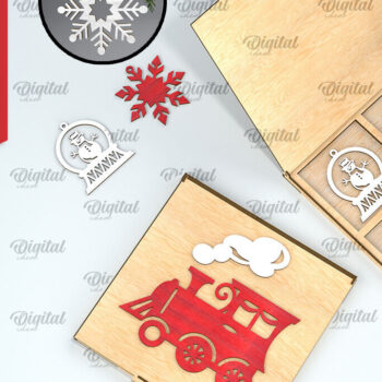 Intra απο ξύλο plywood 3mm-4mm πάχος – Χριστουγεννιάτικα στολίδια με κουτί Bundle Δίασταση  20x20 cm INTRAFABR-104760422 - Image 13