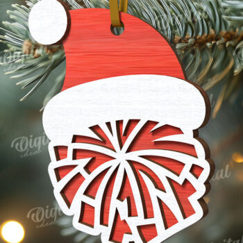 Intra απο ξύλο plywood 3mm-4mm πάχος – XMas Sports Ornaments Πακέτο κοπής με λέιζερ Δίασταση  20x20 cm INTRAFABR-110834338 - Image 3