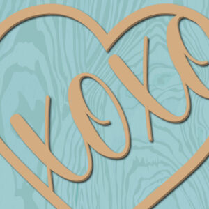 Intra απο ξύλο plywood 3mm-4mm πάχος – Xoxo Δίασταση  20x20 cm INTRAFABR-22371875