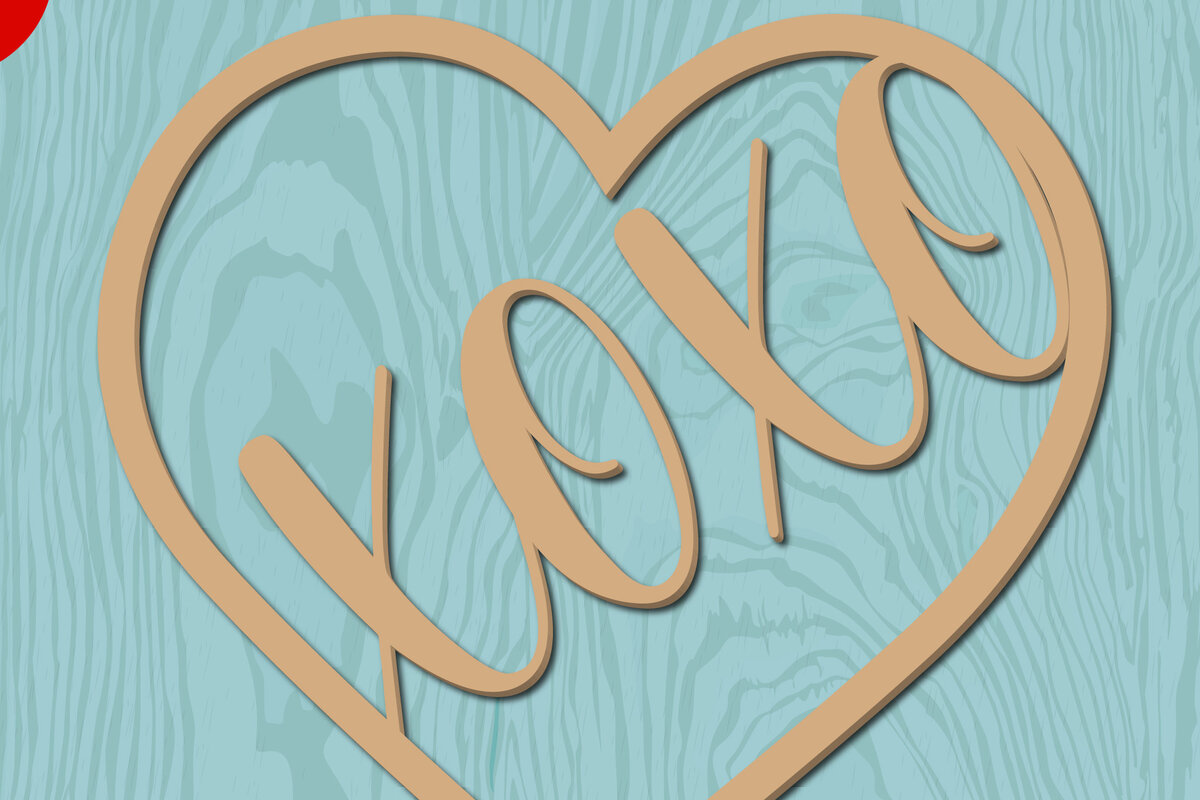 Intra απο ξύλο plywood 3mm-4mm πάχος – Xoxo Δίασταση  20x20 cm INTRAFABR-22371875