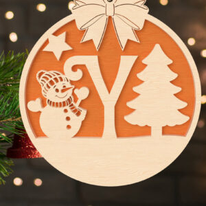 Intra απο ξύλο plywood 3mm-4mm πάχος – Y Αρχικό Χριστουγεννιάτικο Στολίδι Δίασταση  20x20 cm INTRAFABR-107430753