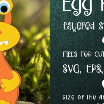 Intra απο ξύλο plywood 3mm-4mm πάχος – Κίτρινο Monster Σοκολατένιο Αυγοθήκη Δίασταση  20x20 cm INTRAFABR-27555882 - Image 1