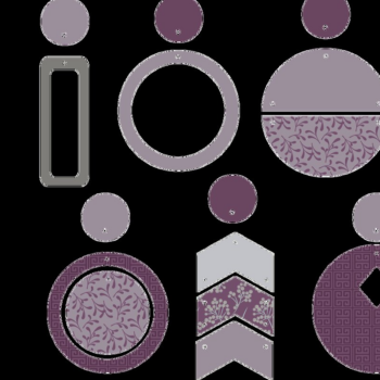 Intra απο ξύλο plywood 3mm-4mm πάχος – Ακόμα ένα σετ σκουλαρίκια Δίασταση  5x5 cm INTRAFABR-14914695 - Image 2