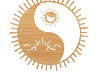 Intra απο ξύλο plywood 3mm-4mm πάχος – Yin Yang Moon Sun Laser Τέχνη τοίχου Δίασταση  40x30 cm INTRAFABR-68209736 - Image 2