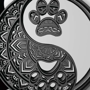 Intra απο ξύλο plywood 3mm-4mm πάχος – Ying Yang Paw, 5 στρώσεις Δίασταση  20x20 cm INTRAFABR-29825796 - Image 4