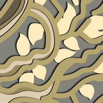 Intra απο ξύλο plywood 3mm-4mm πάχος – Ying-Yang Tree Multilayer/Tree Δίασταση  20x20 cm INTRAFABR-67710296 - Image 4