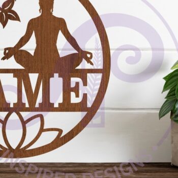 Intra απο ξύλο plywood 3mm-4mm πάχος – Γιόγκα Γυναικείο Σήμα Δίασταση  20x20 cm INTRAFABR-85508217 - Image 1