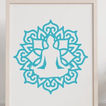 Intra απο ξύλο plywood 3mm-4mm πάχος – Yoga Mandala 3D Layered #1 Δίασταση  20x20 cm INTRAFABR-14670127 - Image 4