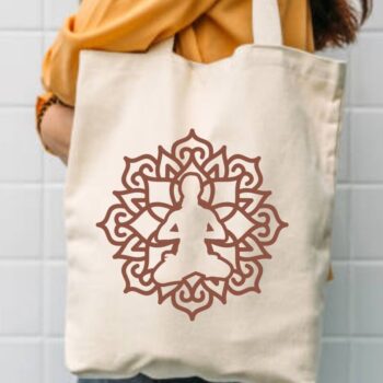 Intra απο ξύλο plywood 3mm-4mm πάχος – Yoga Mandala 3D Layered #2 Δίασταση  20x20 cm INTRAFABR-14685195 - Image 3