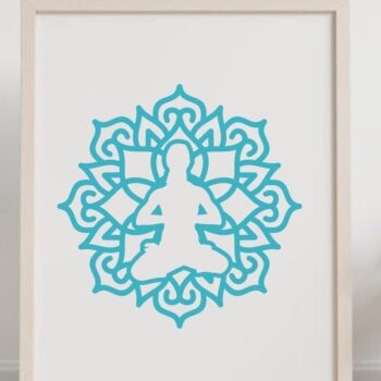 Intra απο ξύλο plywood 3mm-4mm πάχος – Yoga Mandala 3D Layered #2 Δίασταση  20x20 cm INTRAFABR-14685195 - Image 4