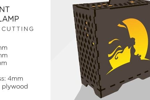 Intra απο ξύλο plywood 3mm-4mm πάχος – Γιόγκα, Διαλογισμός - Φανάρι, Επιτραπέζιο Φωτιστικό Δίασταση  20x20 cm INTRAFABR-100103150