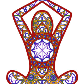 Intra απο ξύλο plywood 3mm-4mm πάχος – Yoga Multilayer Mandala Δίασταση  20x20 cm INTRAFABR-66400096 - Image 7