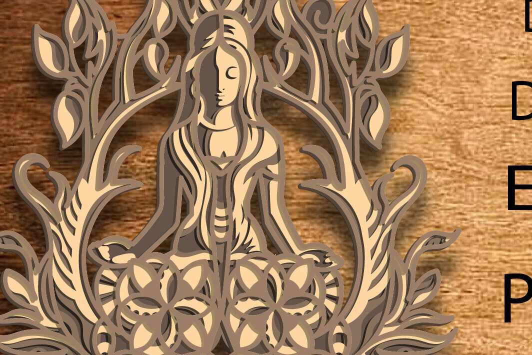 Intra απο ξύλο plywood 3mm-4mm πάχος – Yoga Multilayer/Papercut/Laser Cut Δίασταση  20x20 cm INTRAFABR-82662580