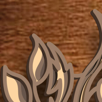 Intra απο ξύλο plywood 3mm-4mm πάχος – Yoga Multilayer/Papercut/Laser Cut Δίασταση  20x20 cm INTRAFABR-82662580 - Image 7