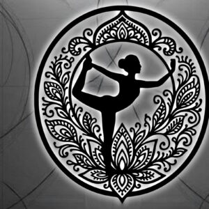 Intra απο ξύλο plywood 3mm-4mm πάχος – Yoga Sign Decor Wall Δίασταση  40x30 cm INTRAFABR-124748957