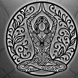 Intra απο ξύλο plywood 3mm-4mm πάχος – Yoga Sign Decor Wall Δίασταση  40x30 cm INTRAFABR-124748971