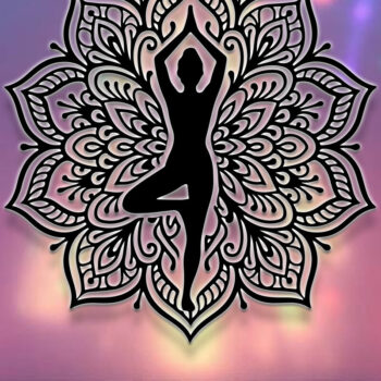 Intra απο ξύλο plywood 3mm-4mm πάχος – Yoga Sign Decor Wall Δίασταση  40x30 cm INTRAFABR-124624754 - Image 1