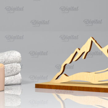 Intra απο ξύλο plywood 3mm-4mm πάχος – Yoga Stand Decor Yoga Pose Δίασταση  20x20 cm INTRAFABR-97173515 - Image 1