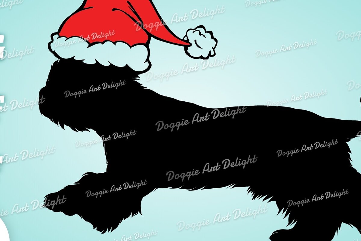 Intra απο ξύλο plywood 3mm-4mm πάχος – Γιορκισάιρ τεριέ Χριστουγέννων με σκύλους Δίασταση  20x20 cm INTRAFABR-83145010