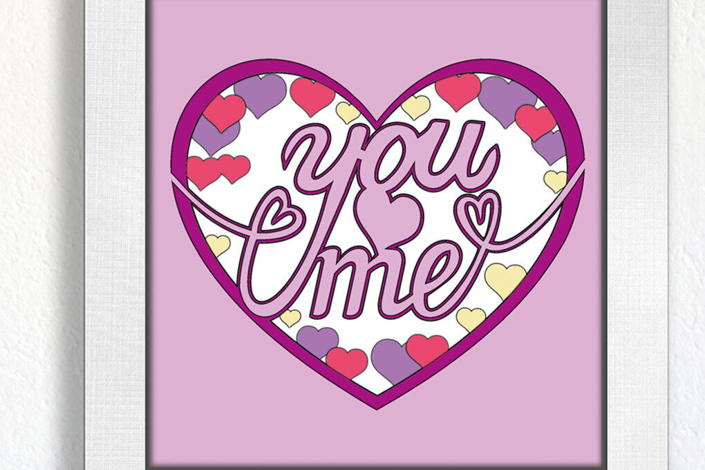 Intra απο ξύλο plywood 3mm-4mm πάχος – Εσύ κι εγώ αγαπάμε τη ρομαντική ημέρα του Αγίου Βαλεντίνου Δίασταση  20x20 cm INTRAFABR-103587370