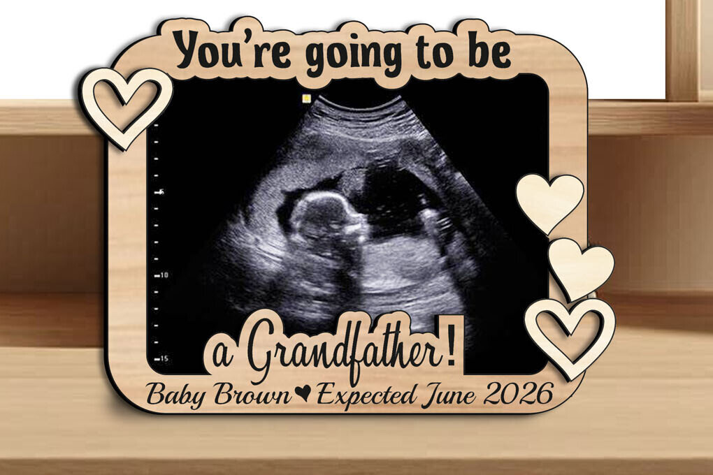 Intra απο ξύλο plywood 3mm-4mm πάχος – Θα γίνεις παππούς Baby Δίασταση  20x20 cm INTRAFABR-123433471