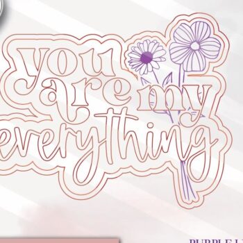 Intra απο ξύλο plywood 3mm-4mm πάχος – You Are My Everything Δίασταση  20x20 cm INTRAFABR-71541106 - Image 2