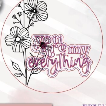 Intra απο ξύλο plywood 3mm-4mm πάχος – You Are My Everything Δίασταση  20x20 cm INTRAFABR-75321119 - Image 2