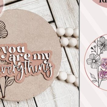 Intra απο ξύλο plywood 3mm-4mm πάχος – You Are My Everything Δίασταση  20x20 cm INTRAFABR-75321119 - Image 4