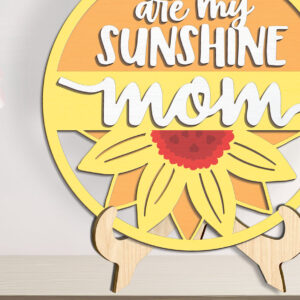 Intra απο ξύλο plywood 3mm-4mm πάχος – You Are My Sunflower Mom - Break Jhon Δίασταση 20x20 cm INTRAFABR-93162195