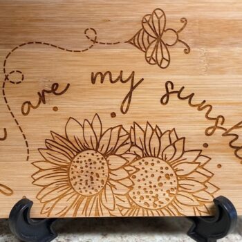Intra απο ξύλο plywood 3mm-4mm πάχος – You Are My Sunshine Cutting Board Laser Δίασταση  20x20 cm INTRAFABR-29006599 - Image 1