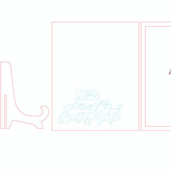 Intra απο ξύλο plywood 3mm-4mm πάχος – You Are My Sunshine Handprint Sign Δίασταση  40x30 cm INTRAFABR-95503597 - Image 3