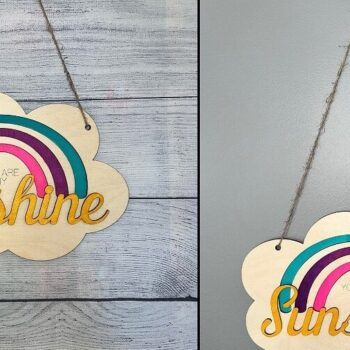 Intra απο ξύλο plywood 3mm-4mm πάχος – You Are My Sunshine Laser Sign Δίασταση  40x30 cm INTRAFABR-24837205 - Image 2