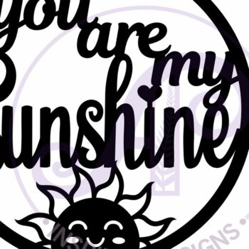 Intra απο ξύλο plywood 3mm-4mm πάχος – You Are My Sunshine Wall Art Sign, Δίασταση  40x30 cm INTRAFABR-118309951 - Image 3