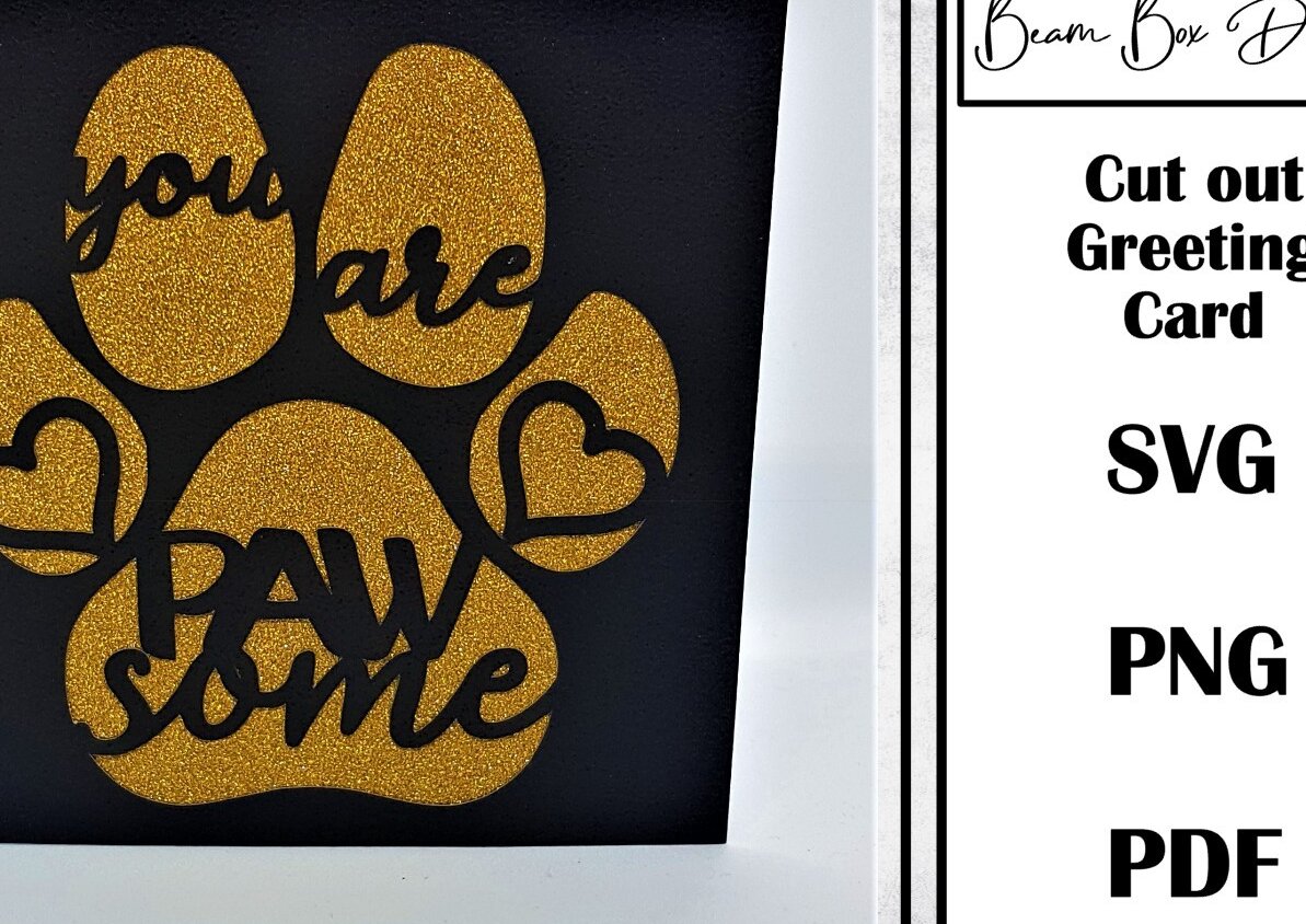 Intra απο ξύλο plywood 3mm-4mm πάχος – You are Pawsome Cut out πρότυπο κάρτας Δίασταση  20x20 cm INTRAFABR-24532710