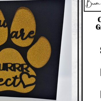 Intra απο ξύλο plywood 3mm-4mm πάχος – You are Purrrfect Cut out Card Template Δίασταση  20x20 cm INTRAFABR-24532956 - Image 3