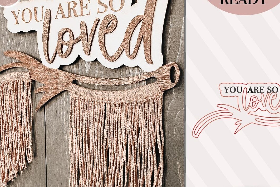 Intra απο ξύλο plywood 3mm-4mm πάχος – Είστε τόσο αγαπημένοι Macrame Laser Δίασταση  20x20 cm INTRAFABR-74860371