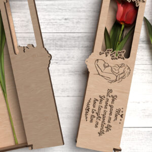 Intra απο ξύλο plywood 3mm-4mm πάχος – Με έμαθες να ζω - Mom Box Δίασταση 20x20 cm INTRAFABR-119418284