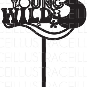 Intra απο ξύλο plywood 3mm-4mm πάχος – Young Wild Three Cake Topper Δίασταση  20x20 cm INTRAFABR-64576763 - Image 1